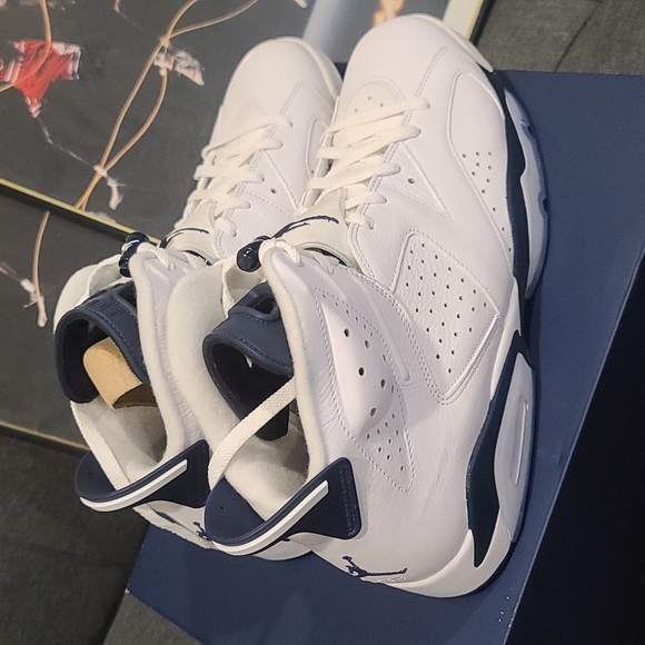 Air Jordan 6 Retro white/midnight navy